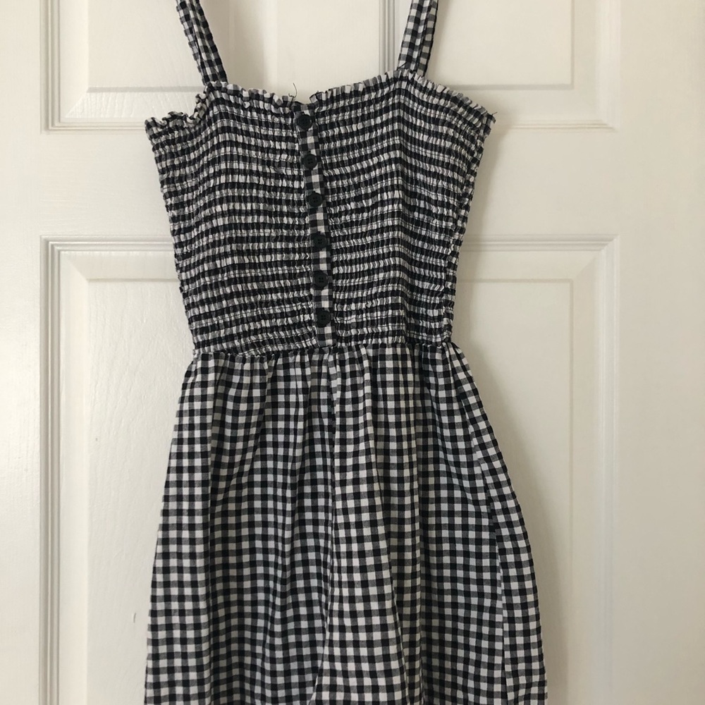 Bershka Gingham Romper/Playsuit